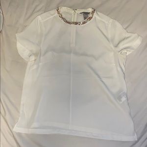 H&M Sequin Collar Blouse